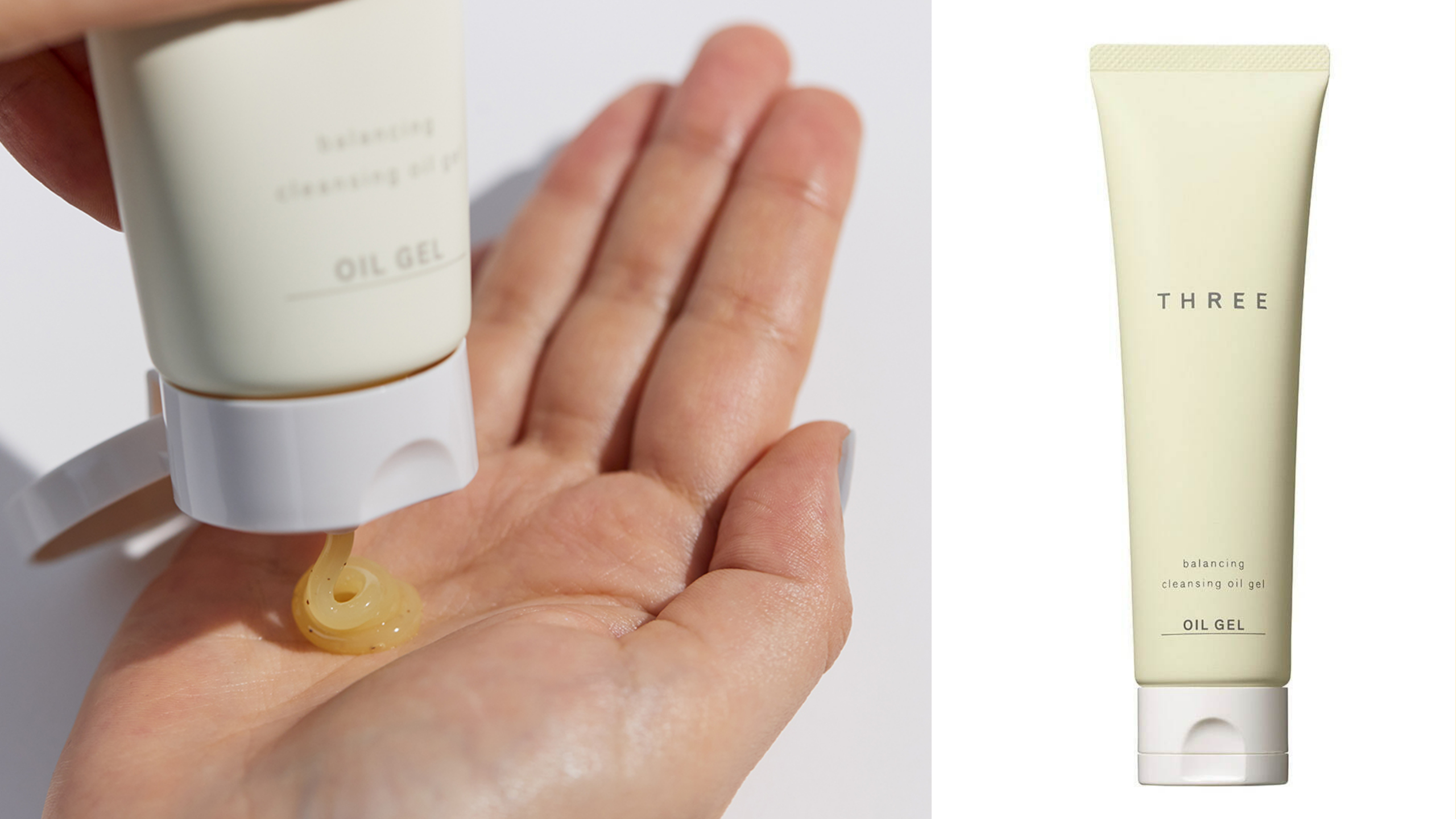 THREE balancing cleaning oil gel